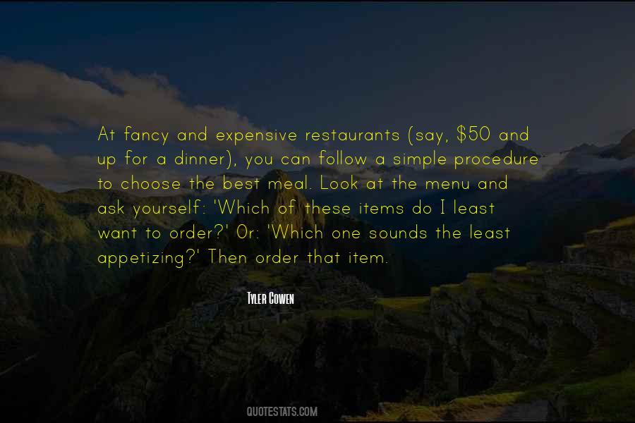 Quotes About Fancy Dinner #1764260