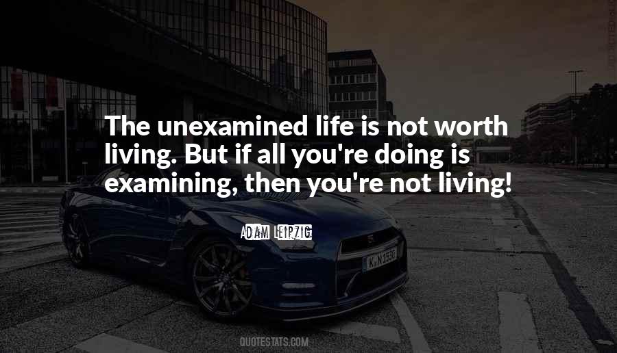 The Unexamined Life Quotes #208933