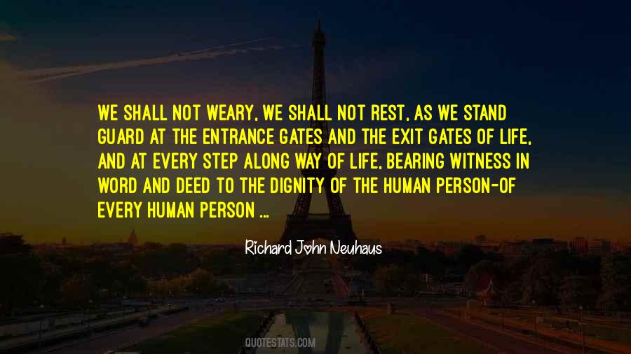 Dignity Of The Human Person Quotes #1681368