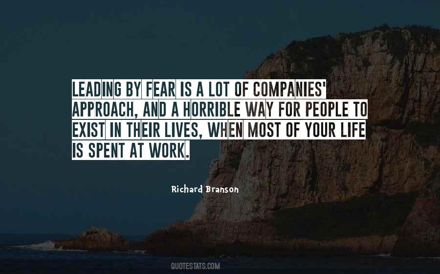 Quotes About Leading By Fear #912018