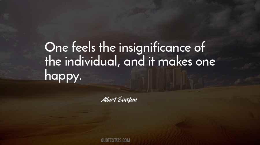 Quotes About Insignificance #414482