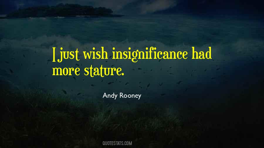 Quotes About Insignificance #877329