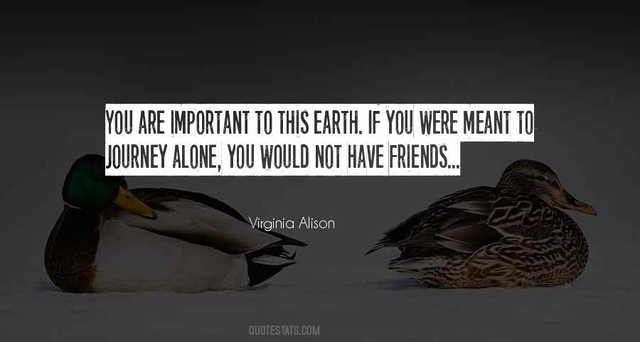 Quotes About Important Friends #318166