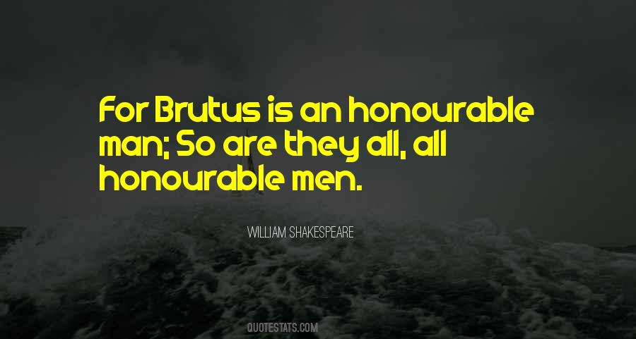 Quotes About Honourable Man #446700