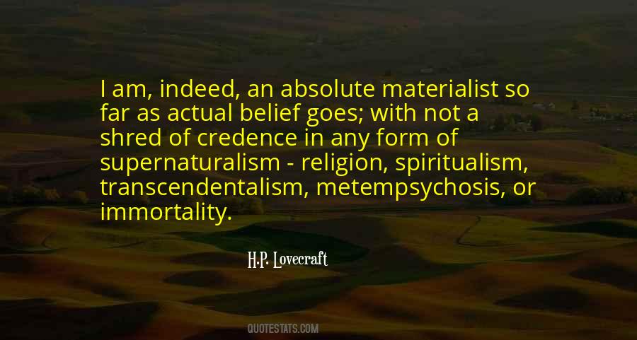 Quotes About Supernaturalism #1130369 Quotes About Supernaturalism #1130369