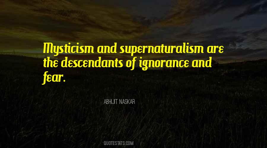 Quotes About Supernaturalism #1316999