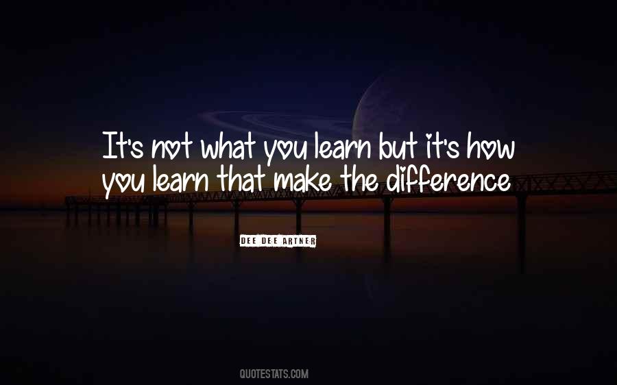 Quotes About Make The Difference #1123299