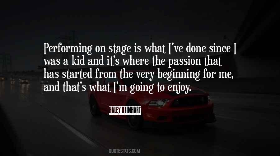 Quotes About On Stage #1747548