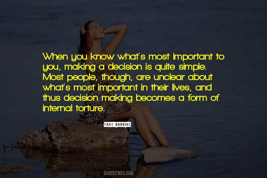 What S Most Important Quotes #1334083