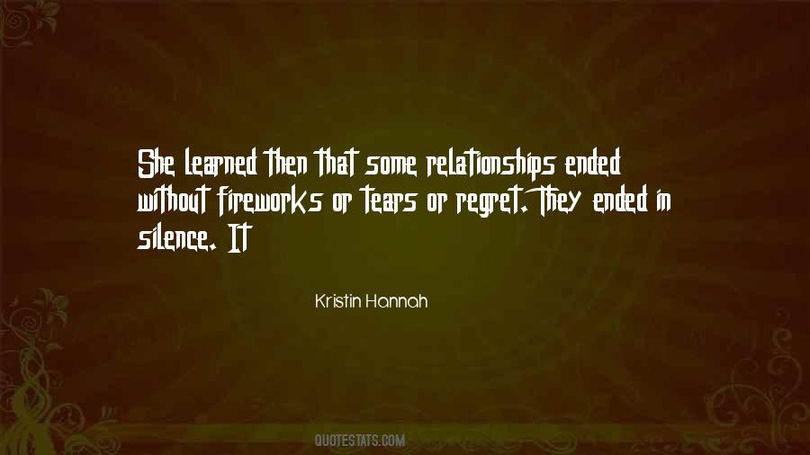 Quotes About Regret And Relationships #478513