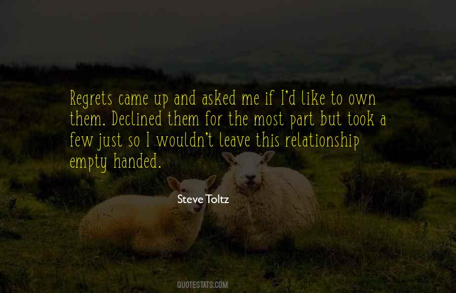 Quotes About Regret And Relationships #724962