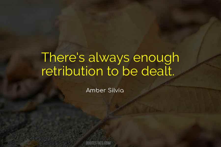 Quotes About Retribution #37562