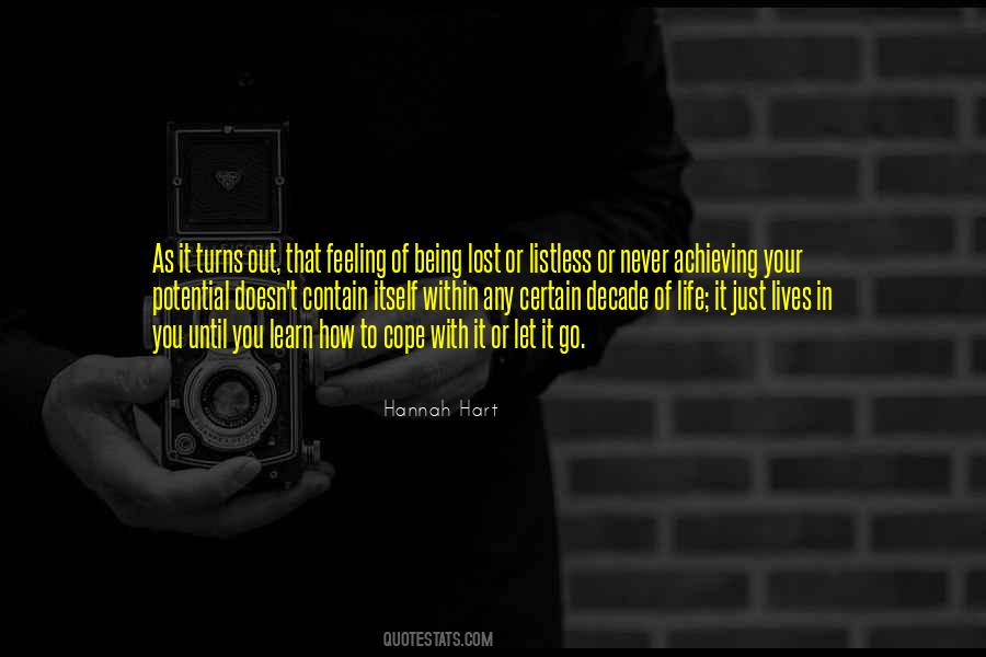 Feeling In Your Being Quotes #1810168
