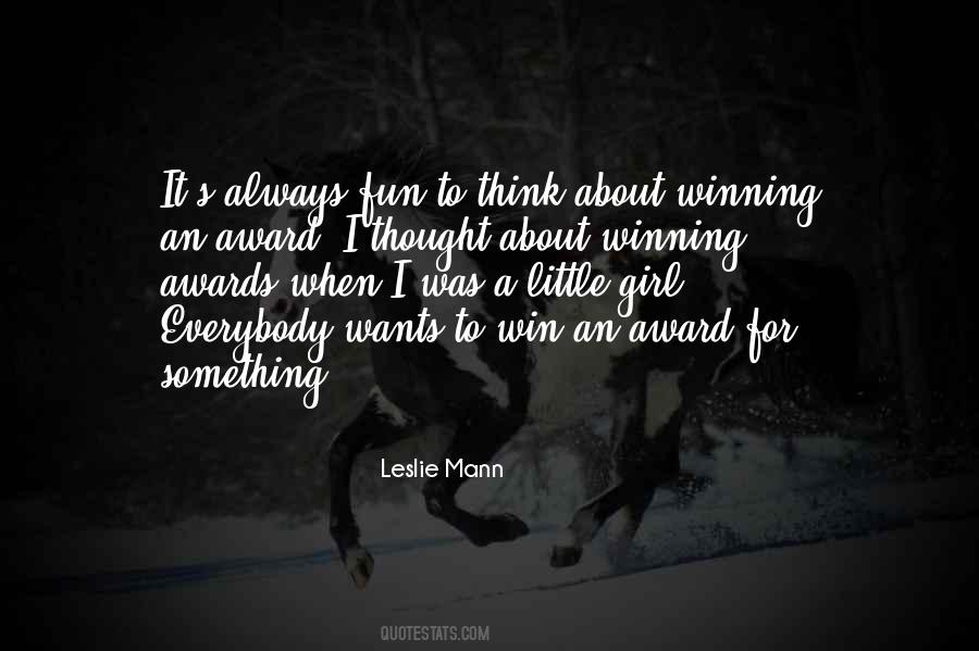 Quotes About Winning Awards #371444