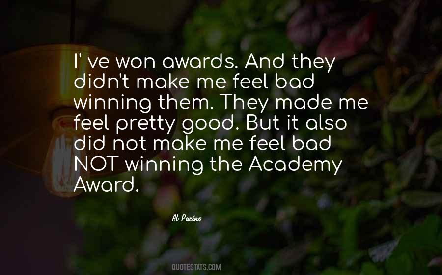 Quotes About Winning Awards #407388
