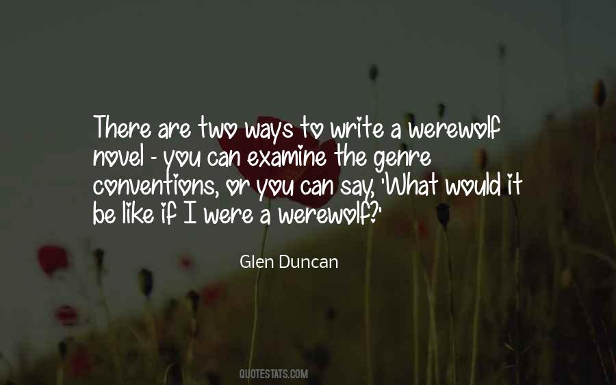 Quotes About Genre Conventions #1701509