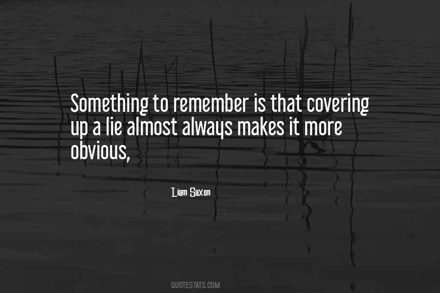 Quotes About Covering Up #34283