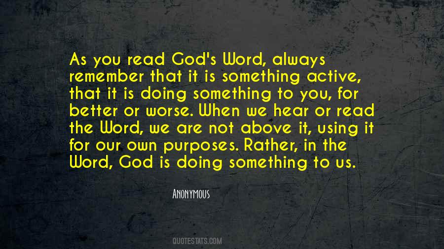 Word To God Quotes #37882