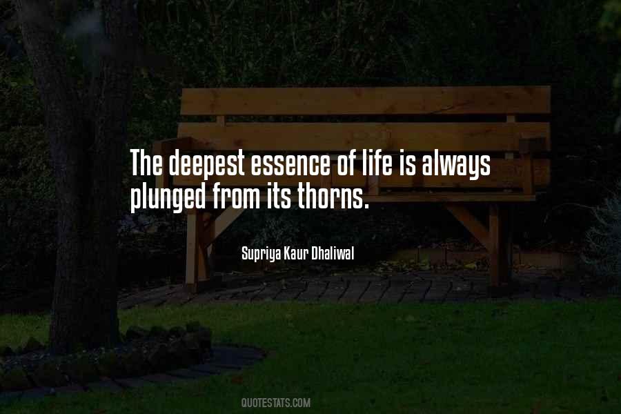 Thorns Of Life Quotes #228090