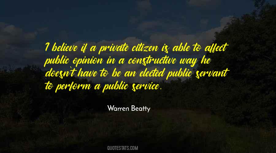 A Public Servant Quotes #220102