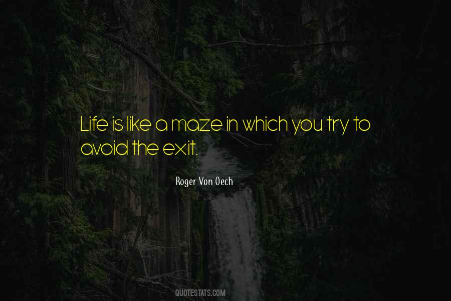 Life Is A Maze Quotes #1308398