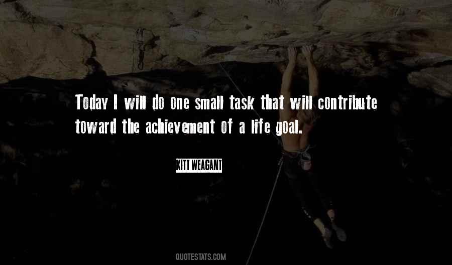 Small Goals Quotes #1194902