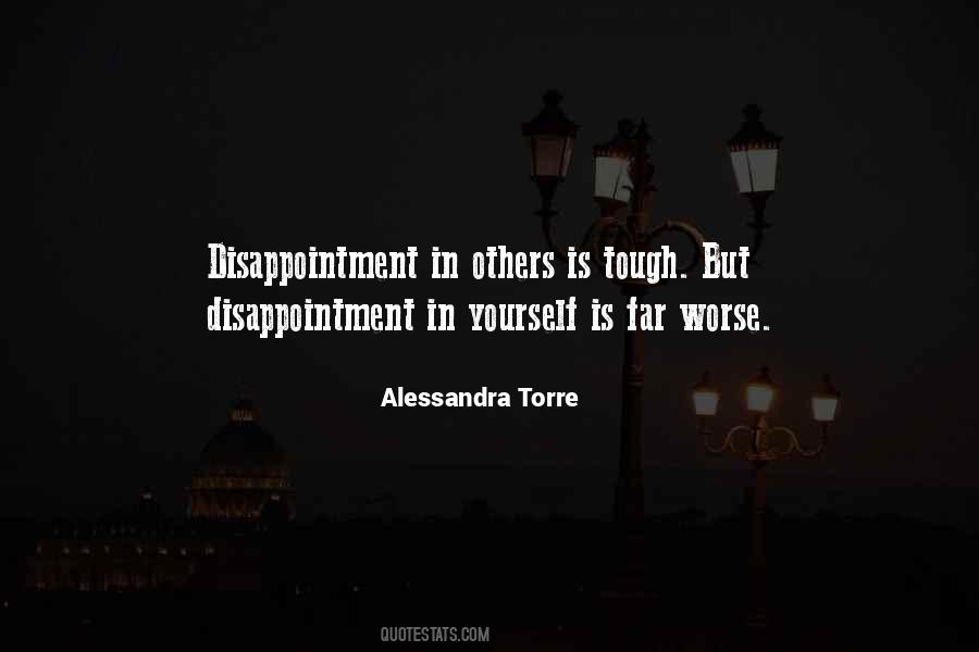 Quotes About Disappointment In Yourself #86715