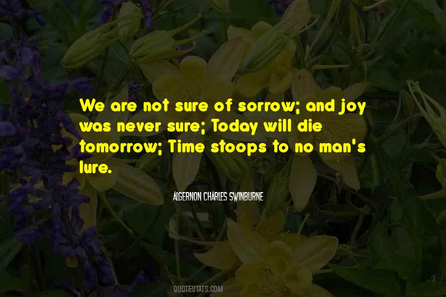 Quotes About Tomorrow May Never Come #170986