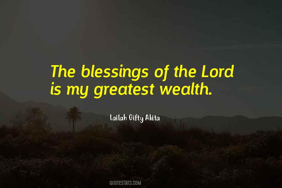 Quotes About God's Blessings #855312