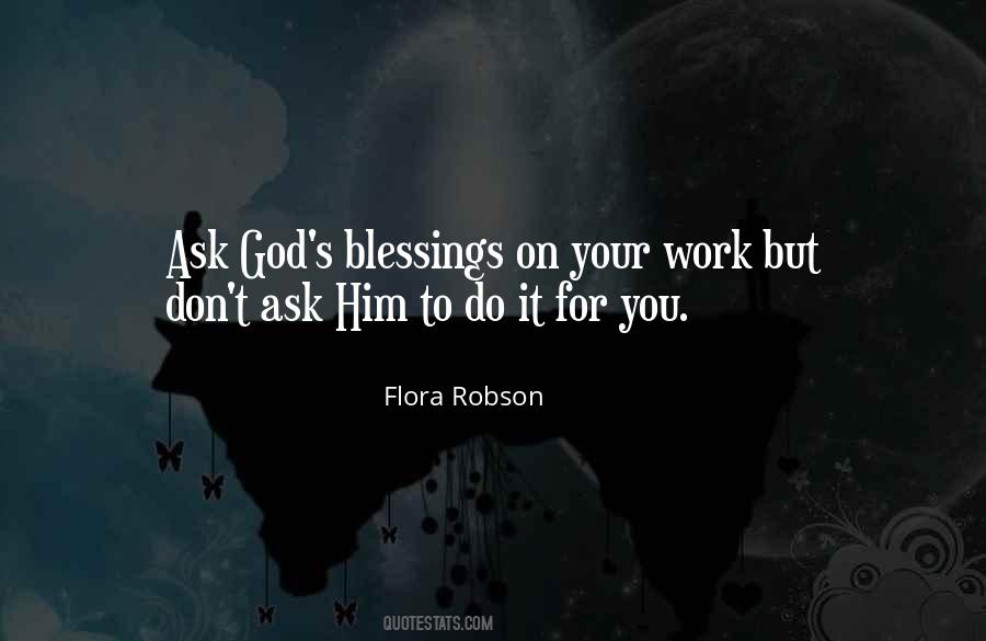 Quotes About God's Blessings #988037