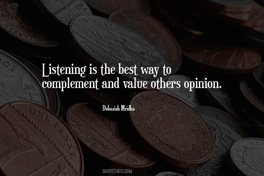 Quotes About Complement #132619