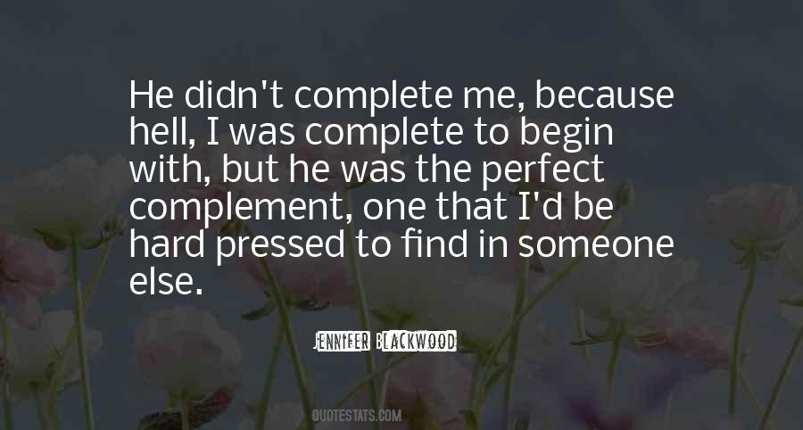 Quotes About Complement #625485