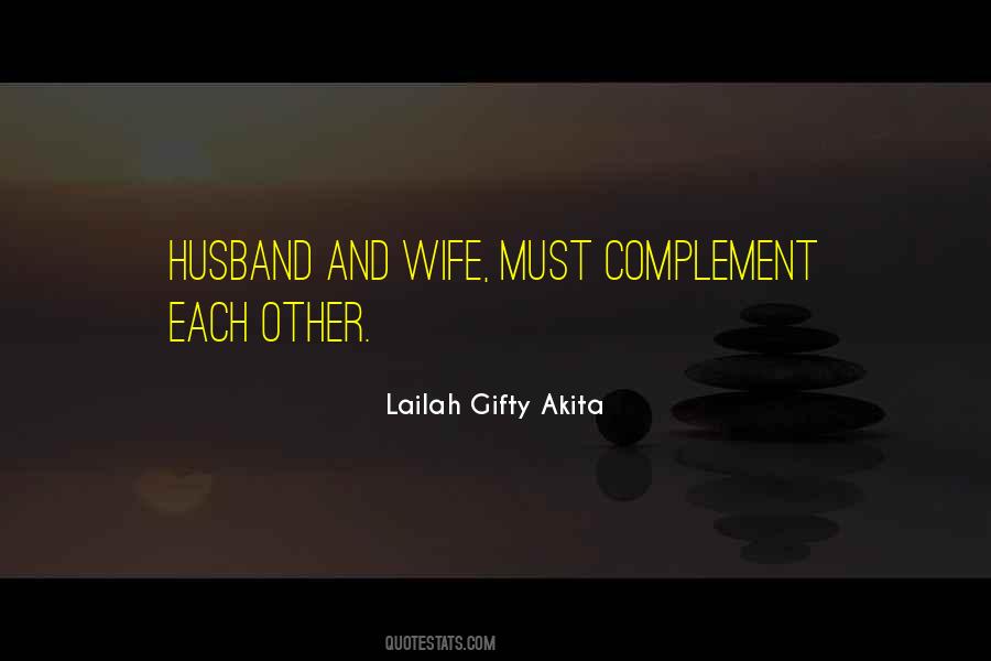 Quotes About Complement #668012