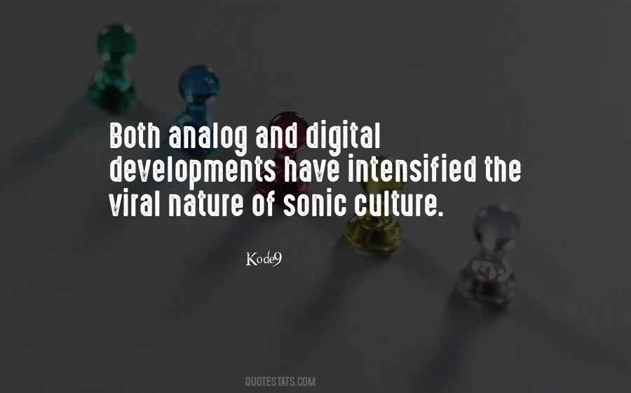 Quotes About Analog #1589878