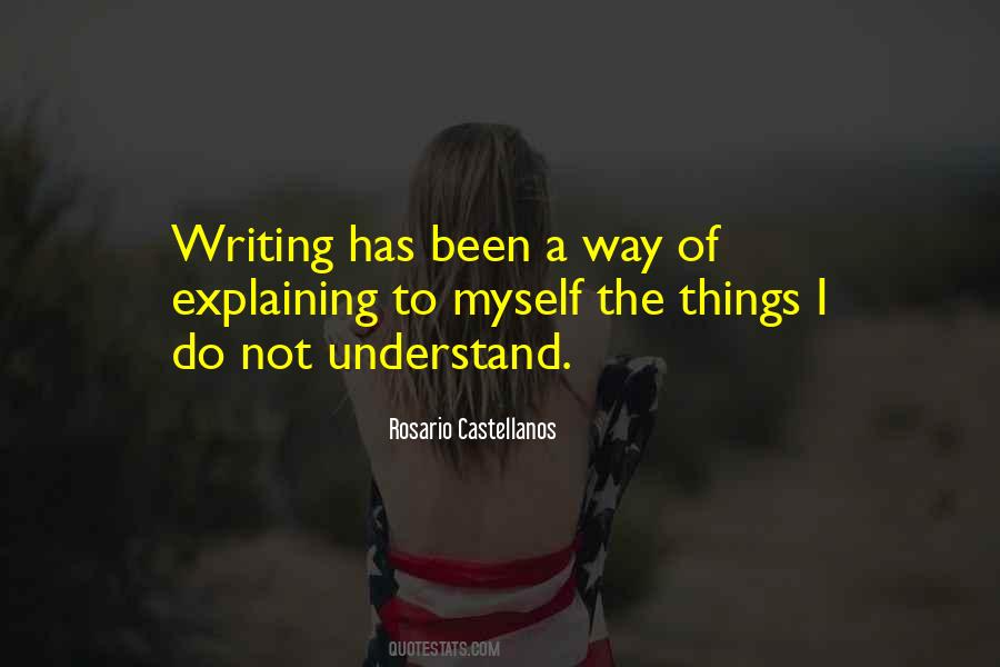 Quotes About Not Explaining #25552
