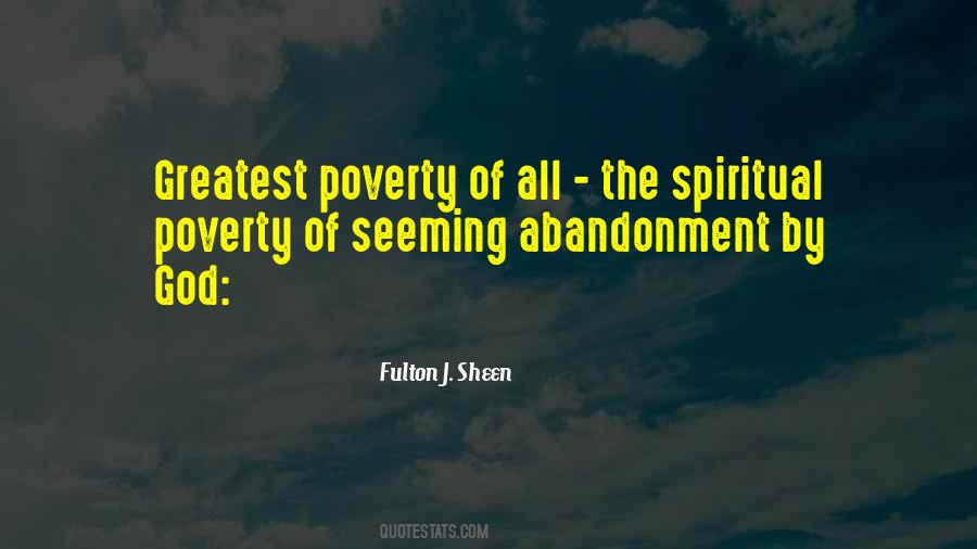 Spiritual Poverty Quotes #1549064