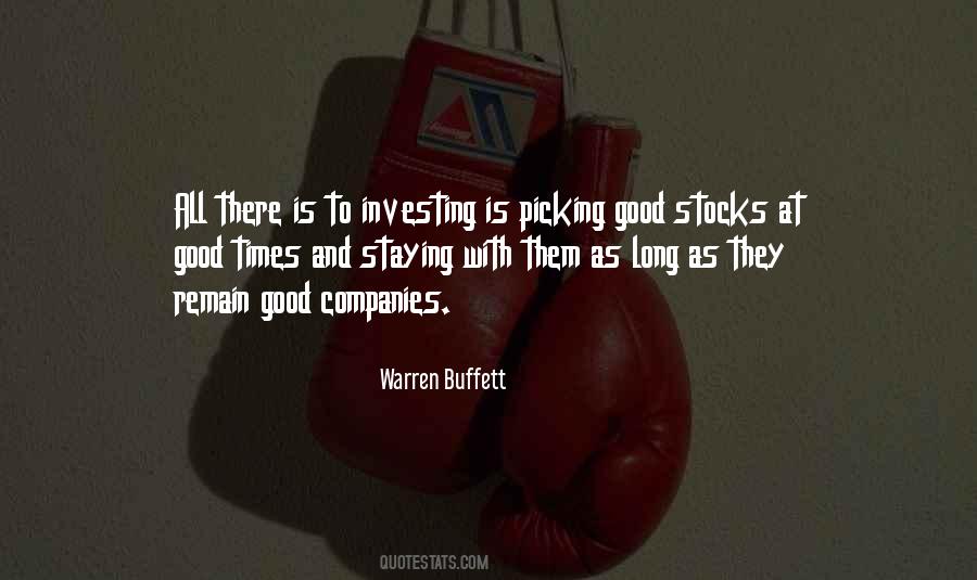 Quotes About Picking Stocks #752503