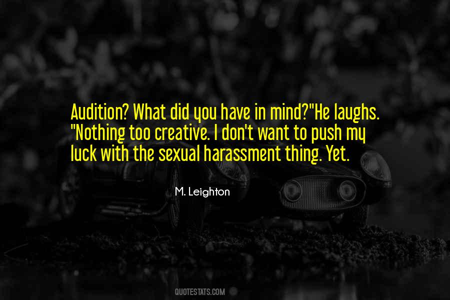 Quotes About Harassment #926535