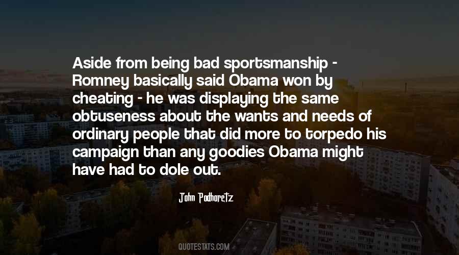 Quotes About Bad Sportsmanship #663391