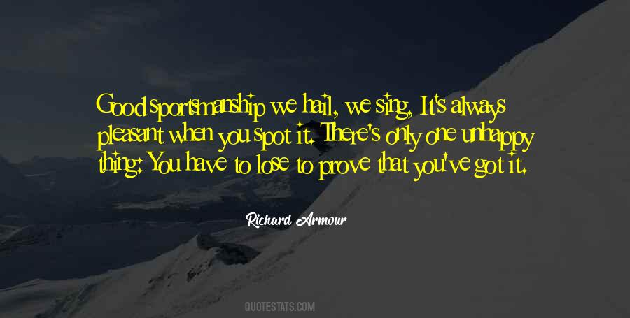 Quotes About Bad Sportsmanship #731644