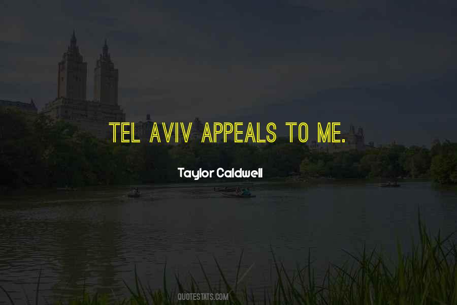 Quotes About Tel Aviv #135429