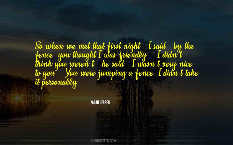 Quotes About A Nice Night #1201026