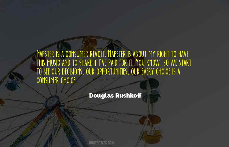 Quotes About Consumer Choice #485512