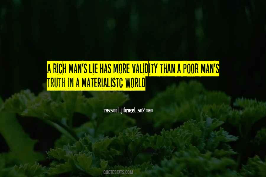 Quotes About Poor Man #1216346