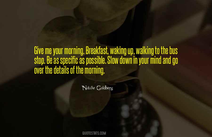 Quotes About Waking Up In The Morning #16889