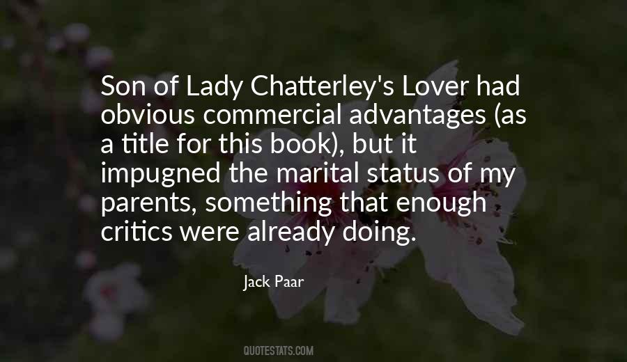 Lady Chatterley S Lover Quotes #268960