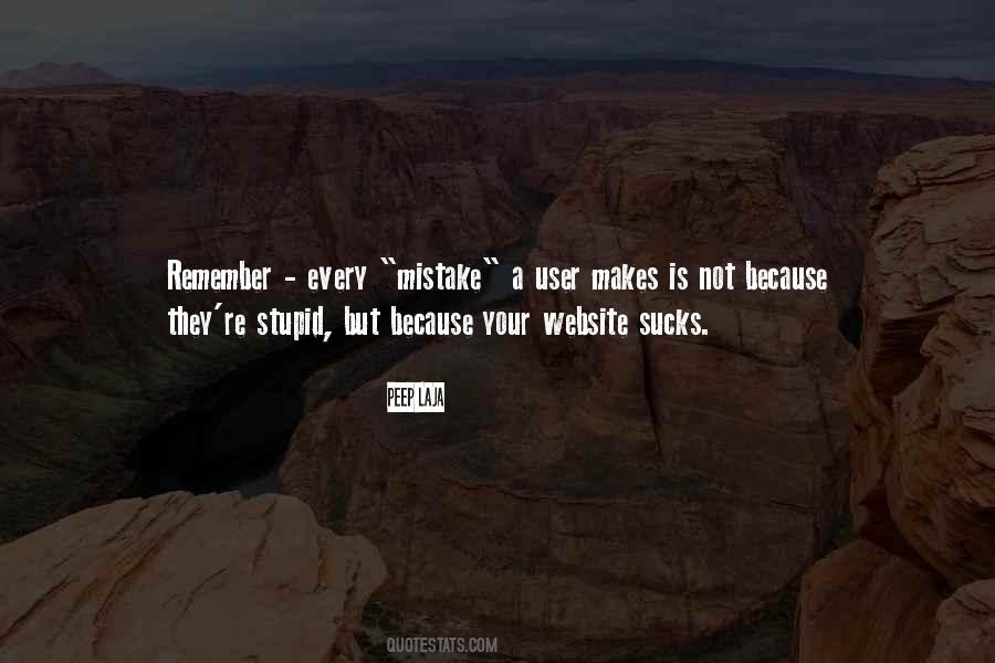 Stupid Mistake Quotes #953386