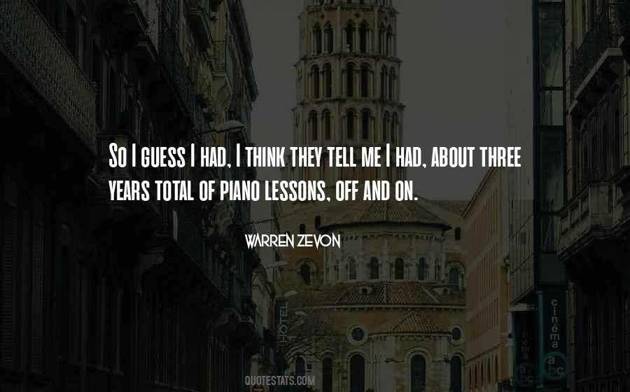 Quotes About Piano Lessons #1748184