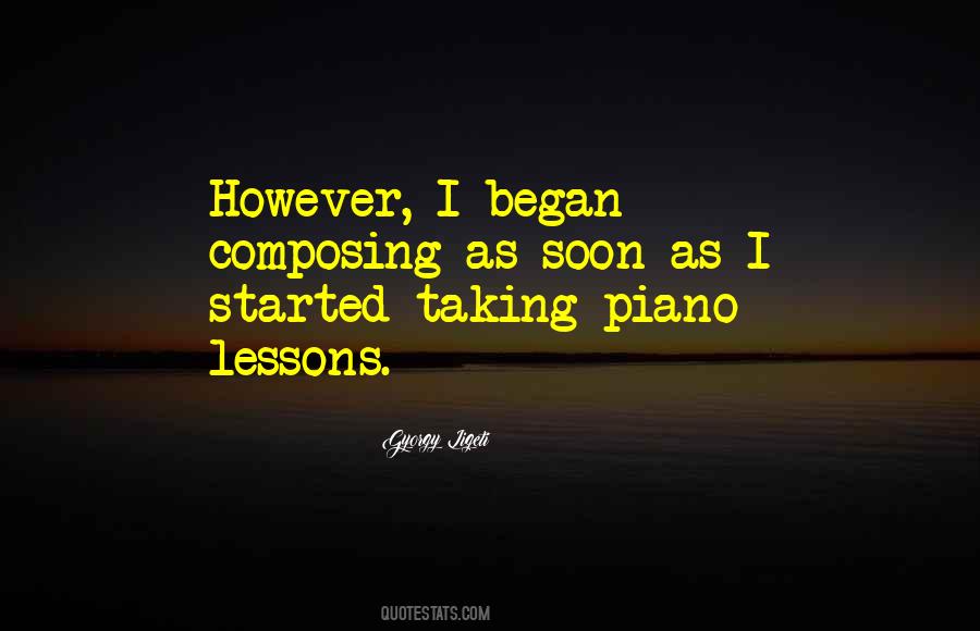 Quotes About Piano Lessons #218591