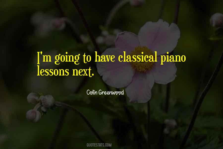 Quotes About Piano Lessons #249017